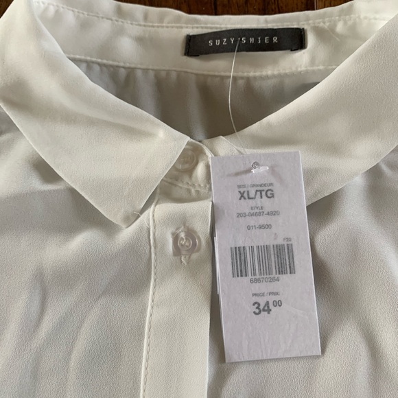 Beautiful White Blouse - XL - Picture 2 of 5